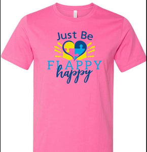 Just Be Flappy Happy Short Sleeve Charity Pink